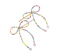 CANNXI Pince à cheveux tendance avec nœud simple en forme de nœud et perles d'imitation, accessoires élégants pour femmes et filles