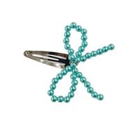 CANNXI Pince à cheveux tendance avec nœud simple en forme de nœud et perles d'imitation, accessoires élégants pour femmes et filles