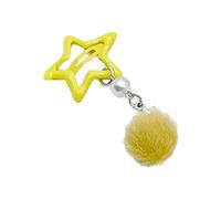CANNXI Pince à cheveux tendance avec pendentif en fourrure avec étoile décorative colorée pour filles