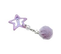 CANNXI Pince à cheveux tendance avec pendentif en fourrure avec étoile décorative colorée pour filles