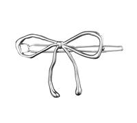 CANNXI Pince à cheveux tendance simple en forme de nœud en métal creux - Accessoires de cheveux élégants pour femmes et filles