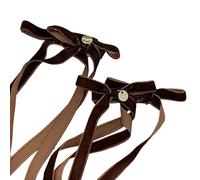 CANNXI Pince à cheveux vintage en velours avec nœud papillon - Épingles à cheveux en ruban - Tendance - Accessoires pour cheveux - Bijoux de fête