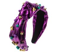 CANNXI Serre-tête haut avec tête de mort irlandaise avec nœuds faits à la main pour femmes et filles, bijoux de la Saint-Patrick