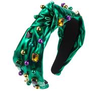 CANNXI Serre-tête haut avec tête de mort irlandaise avec nœuds faits à la main pour femmes et filles, bijoux de la Saint-Patrick