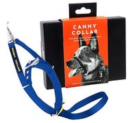 Canny Collar Licol Anti-Traction Doux pour Chien Qui Tire, Bleu Taille 3 | Collier pour aider à marcher sans tirer, meilleur contrôle en laisse et promenades calmes sans corrections brusques.