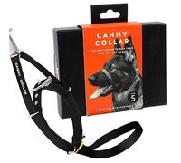 Canny Collar - Licol de Dressage Anti-Traction pour Chien | Apprend à Ne Pas Tirer en Laisse | Doux, Confortable et Sûr | Facile à Utiliser - Noir, Taille 5