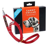 Canny Collar - Le Collier Anti-Traction de Dressage pour Chiens, Une Aide Simple et Efficace pour Le Dressage du Chien et Aide à empêcher Les Chiens de Tirer sur la Laisse, Collier de tête - Rouge