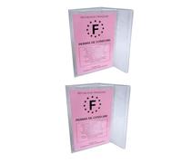 CANOCEA Lot 2 Etuis permis de Conduire - Cristal Transparent - Fabriqué en France - Pochette Voiture Auto Moto