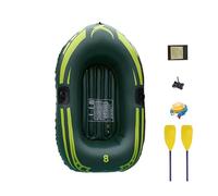 Canoë gonflable portable en PVC pour enfants, rames, sac de rangement | Comprend un outil de gonflage et un kit de réparation, un plaisir en plein air, 2 chambres à air sûres