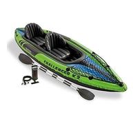 Canoë-kayak gonflable - INTEX - Challenger K2 - 2 places - Bleu - 160 kg
