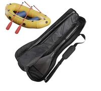 Canoe Paddle Carry Bag - 600D Oxford Cloth EPE 96x25x6cm | Three-Section Double-Head Paddle Bag | Waterproof Portable Adjustable Shoulder Strap For Kayak Canoeing Outdoor Sports Travel Storage