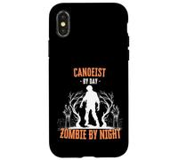 Canoeist by Day Zombie by Night Funny Halloween Effrayant Effrayant Coque pour iPhone X/XS