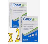 Canol Slim - CanolSlim Elimination - Thé Vert Artichaut Orthosiphon - Lot de 2 Boites de 60 comprimés Cure de 30 Jours