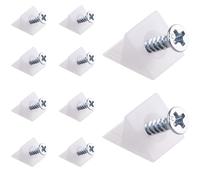 Canomo meubles Coffre tiroir inférieur de fixation réparation Mend pour vêtements cales tiroir Plastique Angle Code avec vis, Blanc