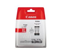 Canon Cartouches d'encre PGI-570 XL – Pack de 2 (2× Noir XL) Certifié Canon