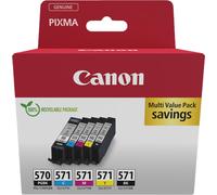 Canon 0372C006 Multipack Noir(e) / Noir(e) / Cyan / Magenta / Jaune Original PGI-570+CLI-571
