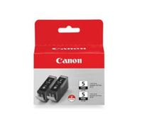 Canon Réservoir d'encre PGI-5 Noir – Pack de 2 original pour PIXMA iP3500, iP4500, iP5300