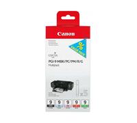 Canon Cartouche d'encre Multipack PGI-9 1033B013 – Cyan Magenta Rouge Vert Noir Mat – Originale