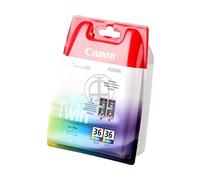 Canon Pack de 2 cartouches d'encre couleur CLI-36 C/M/Y