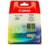 Canon Pack cartouches d'encre valeur PG-37+CL-38 original pour Pixma iP2500/iP1800/MG666/MG911SW