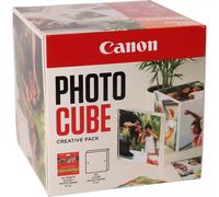 Canon Photo Cube Creative Pack, Orange - PP-201 Glossy II Photo Paper 5x5" (40 Sheets) + Photo Frame - Compatible with Canon PIXMA Printers