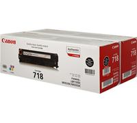 Toner Canon 718 BK2 Noir x2 - Multipack