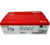 Canon 2662B017 718BK Double Pack Original Noir I-Sensys LBP-7200CDN / Mf 8350CDN
