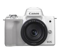 CANON 2681C012 - Appareil Photo Hybride Canon EOS M50 blanc + Objectif EF-M15-45 STM