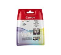 Canon 2970B010/PG-510+CL-511 Cartouche à tête d'impression multi pack noire + couleur, 2x220 Pages ISO/IEC 24711 9ml UE2 pour Canon Pixma MP 240