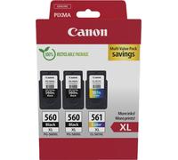 Canon 3712C009 cartouche d'encre 3 pièce(s) Original Rendement élevé (XL) Noir, Cyan, Magenta, Jaune