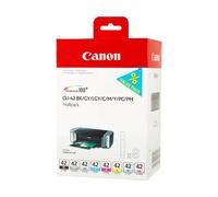 Canon Multipack de 8 cartouche d'encre CLI-42 BK/GY/LGY/C/M/Y/PC/PM