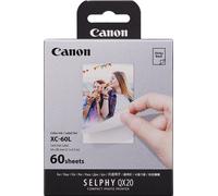 Kit de 60 impressions format carte de crédit Canon XC-60L pour Imprimante photo Selphy QX20 Cyan, Magenta, Jaune A
