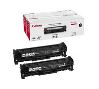 Canon 718 BK ValuePack cartouche de toner noir (pack de 2 soit 6800 pages) - 2662B005