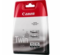 Canon 8190A002 BCI-15BK Cartouche D'encre Noir Doppelpack, 80 Pages 5% 5.3ml