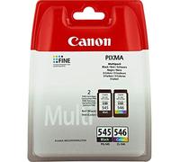Canon 8287B005 - PG-545 / CL-546 Multipack - Lot de 2 - Noir - Couleur (cyan, magenta, jaune) - Original - Cartouche d'encre - pour PIXMA iP2850, MG2450, MG2550, MG2950 (1)