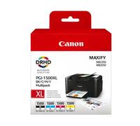 Canon Multipack de cartouches d'encre noire/cyan/magenta/jaune haut rendement PGI-1500XL