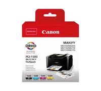 Canon Cartouches d'encre PGI-1500 C/M/Y/BK – Pack de 4 (Noir Cyan Magenta Jaune) Certifié