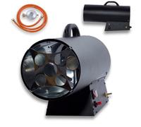 Canon a air pulsé - FUXTEC FX-GH33 - Au gaz 30kW 650m3/h IP44 import Allemagne détendeur FR non inclus