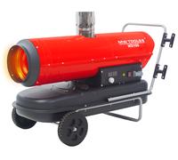 Canon à chaleur fioul 30kW mobile à combustion indirecte et thermostat intégré MW Tools WDI100