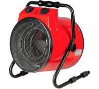 Canon à chaleur rouge 3000W - Poignée de transport - Inclinaison réglable - Carcasse métallique