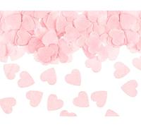 Canon à confettis avec cœurs en papier de soie rose - Confettis pour fête, Saint-Valentin, mariage, fiançailles.