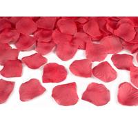 Canon à confettis avec pétales de rose 40cm rouge foncé