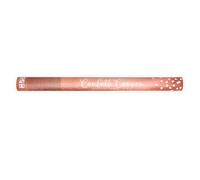 PartyDeco – Canon à confettis Cœurs or rose 60 cm