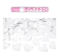 CANON À CONFETTIS CUR BLANC 40CM