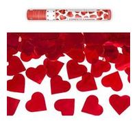 canon à confettis cŒur rouge 40cm - partydeco tukhr40 Rouge G