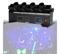 Canon à Confettis Électrique à 4 Têtes Contrôle DMX512 et Télécommande Idéal pour Mariages Discothèques Clubs Scènes et Soirées