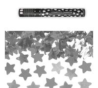 canon à confettis étoile argent 40cm - partydeco tukst40-018 Gris G