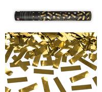 Canon à confettis avec confettis or métal