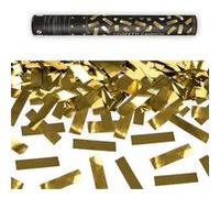 canon à confettis métalisé or 40cm - partydeco tukm40-019 Jaune G