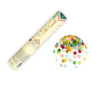 CANON À CONFETTIS PAPIER ÉTOILE 20CM MULTICOLORE